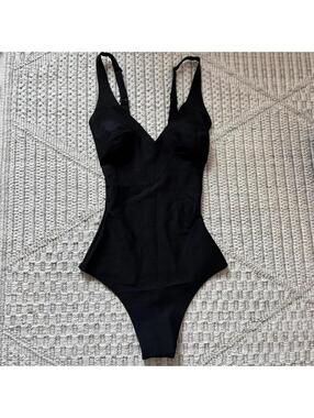 Skims Body Unlined Plunge Thong Bodysuit